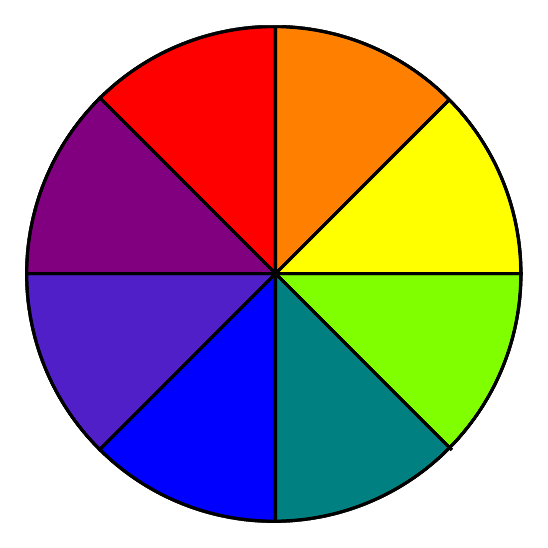 Primary and secondary color wheel - reportdast