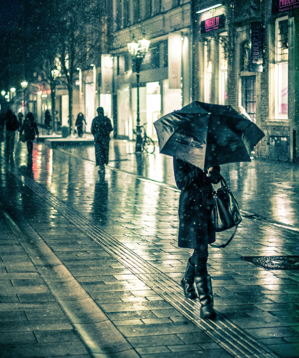 Under My Umbrella is a Street Photography Series Shot in the Rain