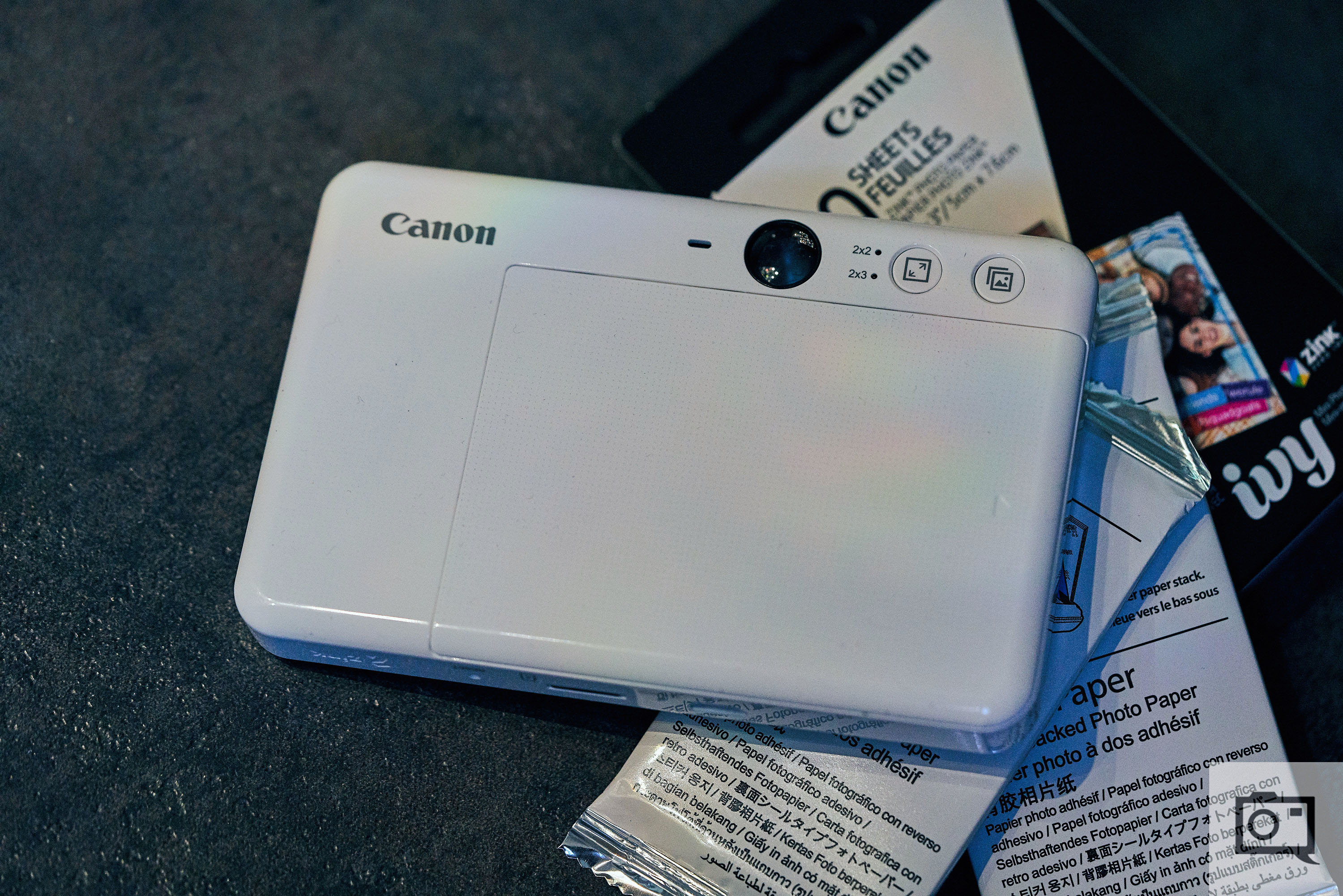 Canon Ivy CLIQ+ Instant Camera Printer (Seaside Blue) + 50 Sheets