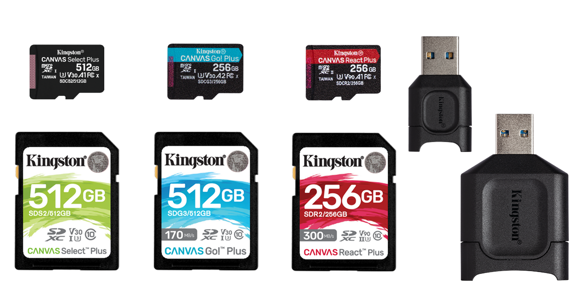 Kingston Canvas Go! Plus - flash memory card - 512 GB - SDXC UHS-I
