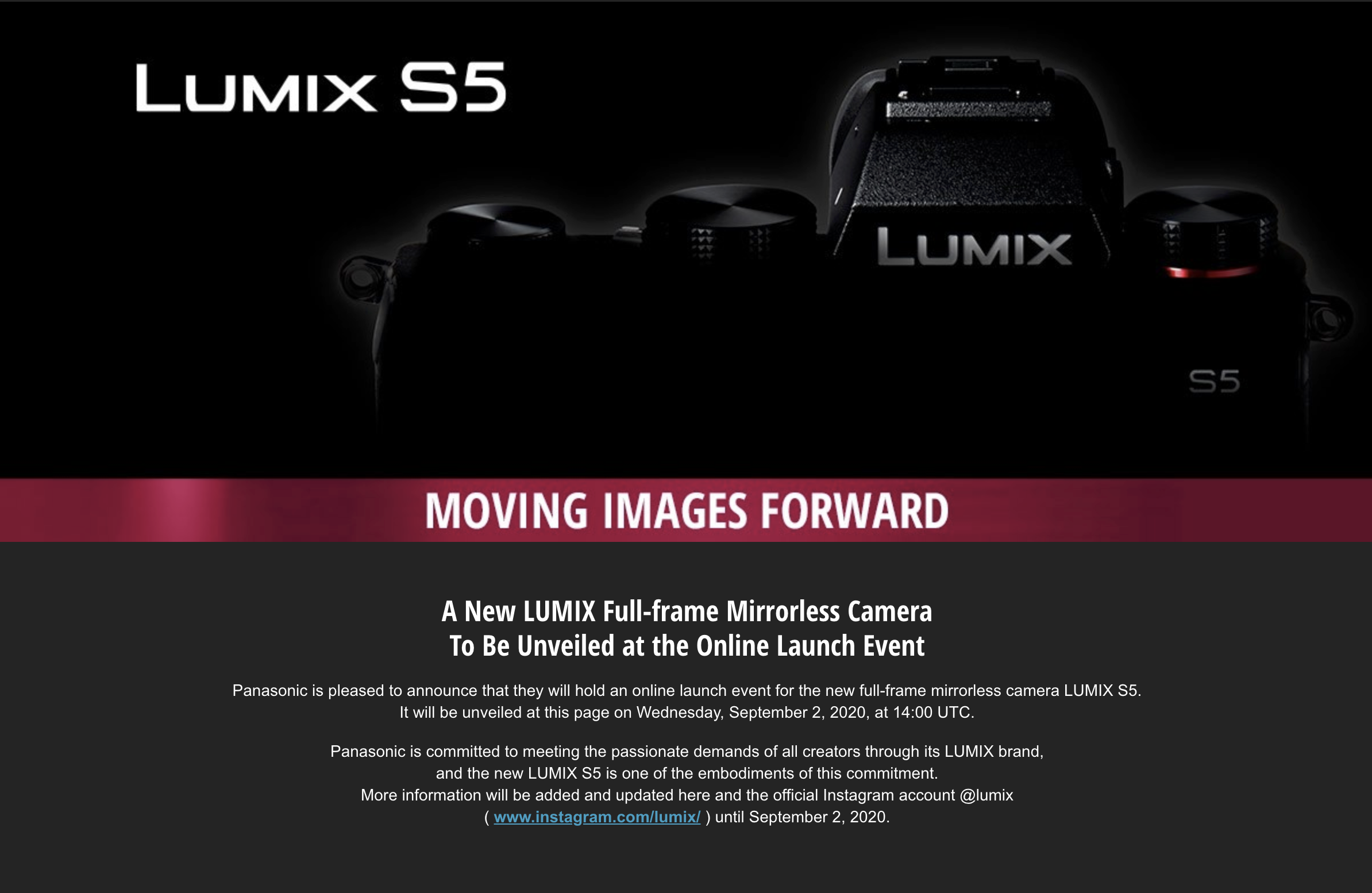 Will Lumix S5 Signal of Panasonic's M4/3 Journey?